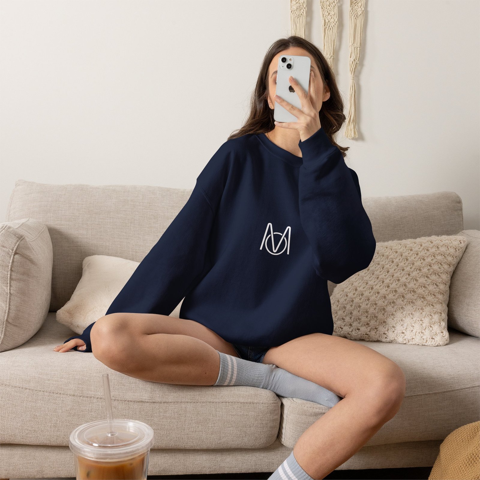Crewneck Sweatshirt — Minimalist Network Optimized Logo - Image 9