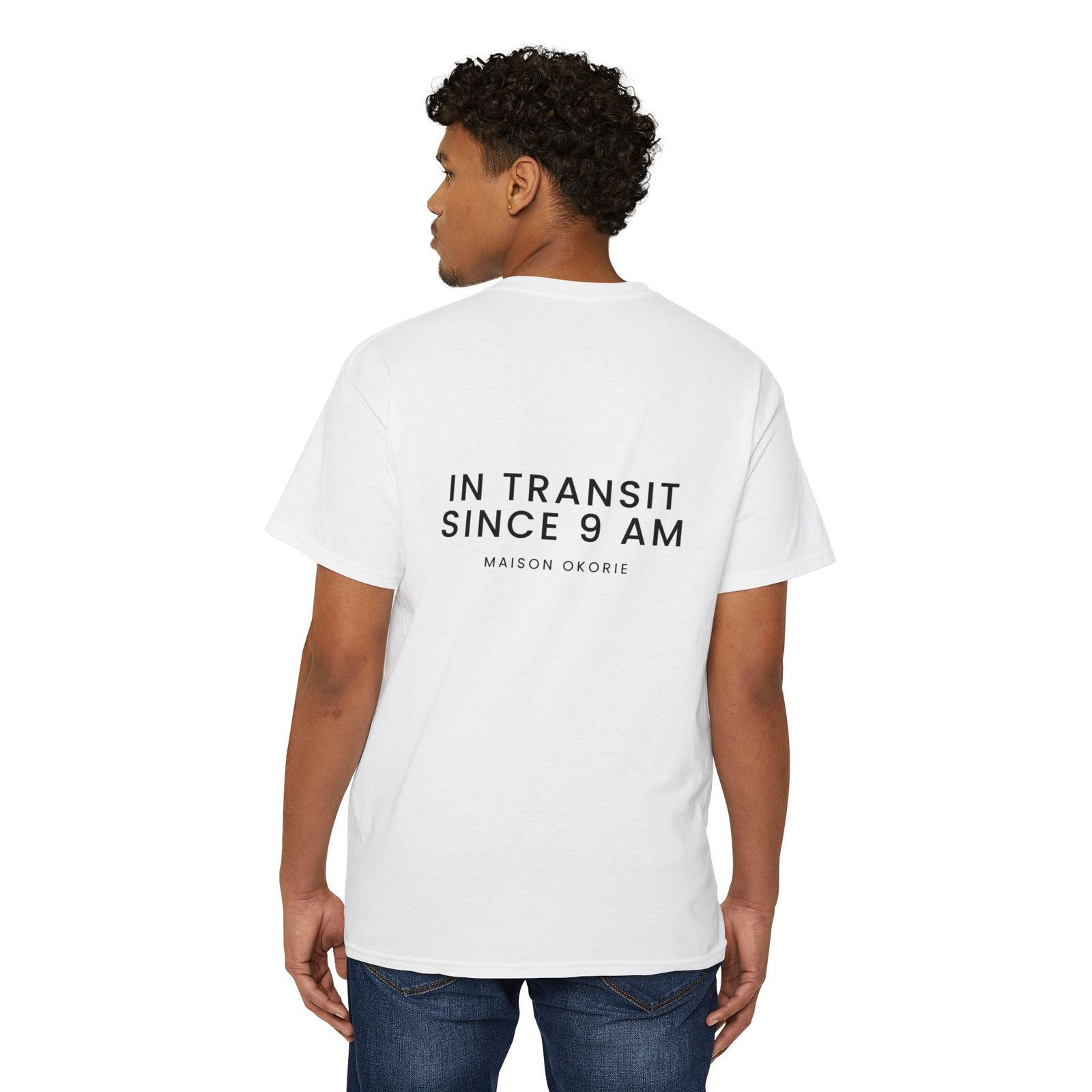In Transit Since 9 AM pocket tee | Minimal logo pocket t-shirt - Image 2