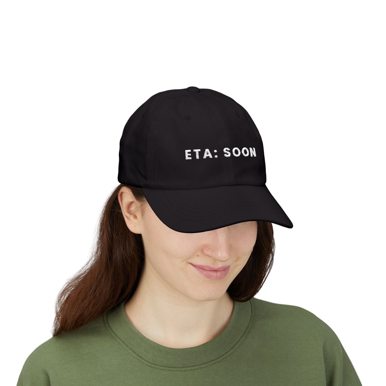 ETA: SOON Dad Cap – Minimalist Waiting and Expecting Hat - Image 4