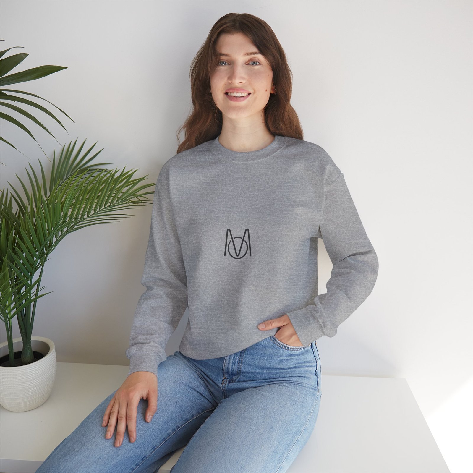 Crewneck Sweatshirt — Minimalist Network Optimized Logo - Image 5