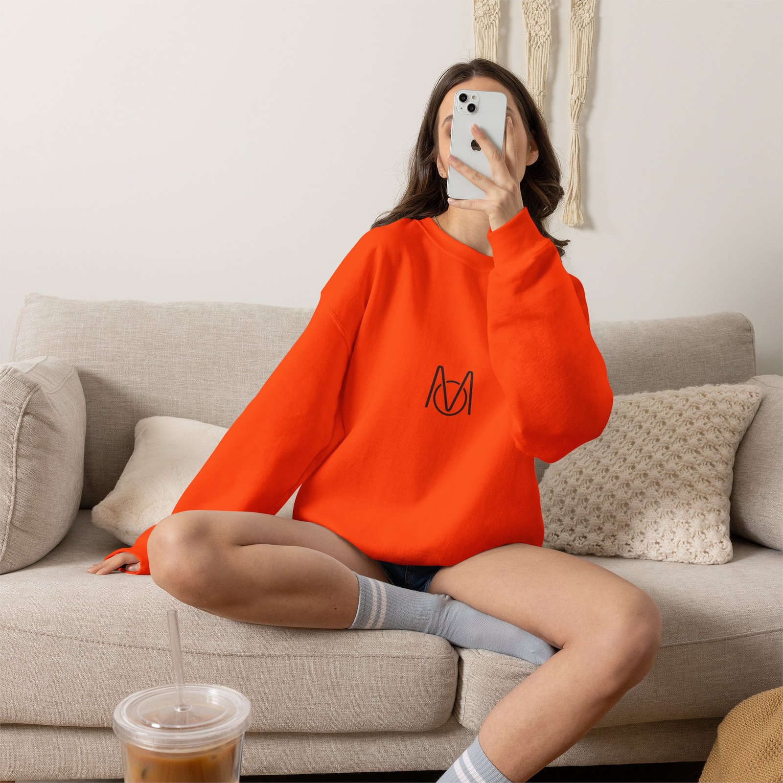 Crewneck Sweatshirt — Minimalist Network Optimized Logo - Image 8