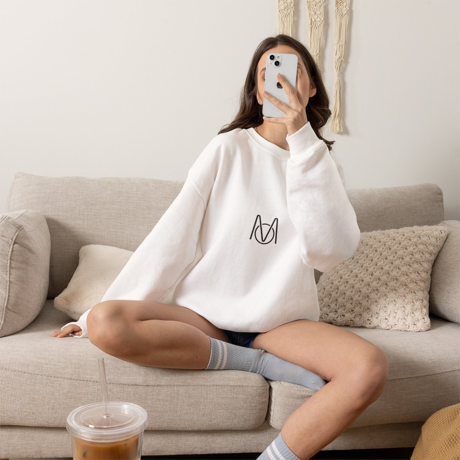 Crewneck Sweatshirt — Minimalist Network Optimized Logo