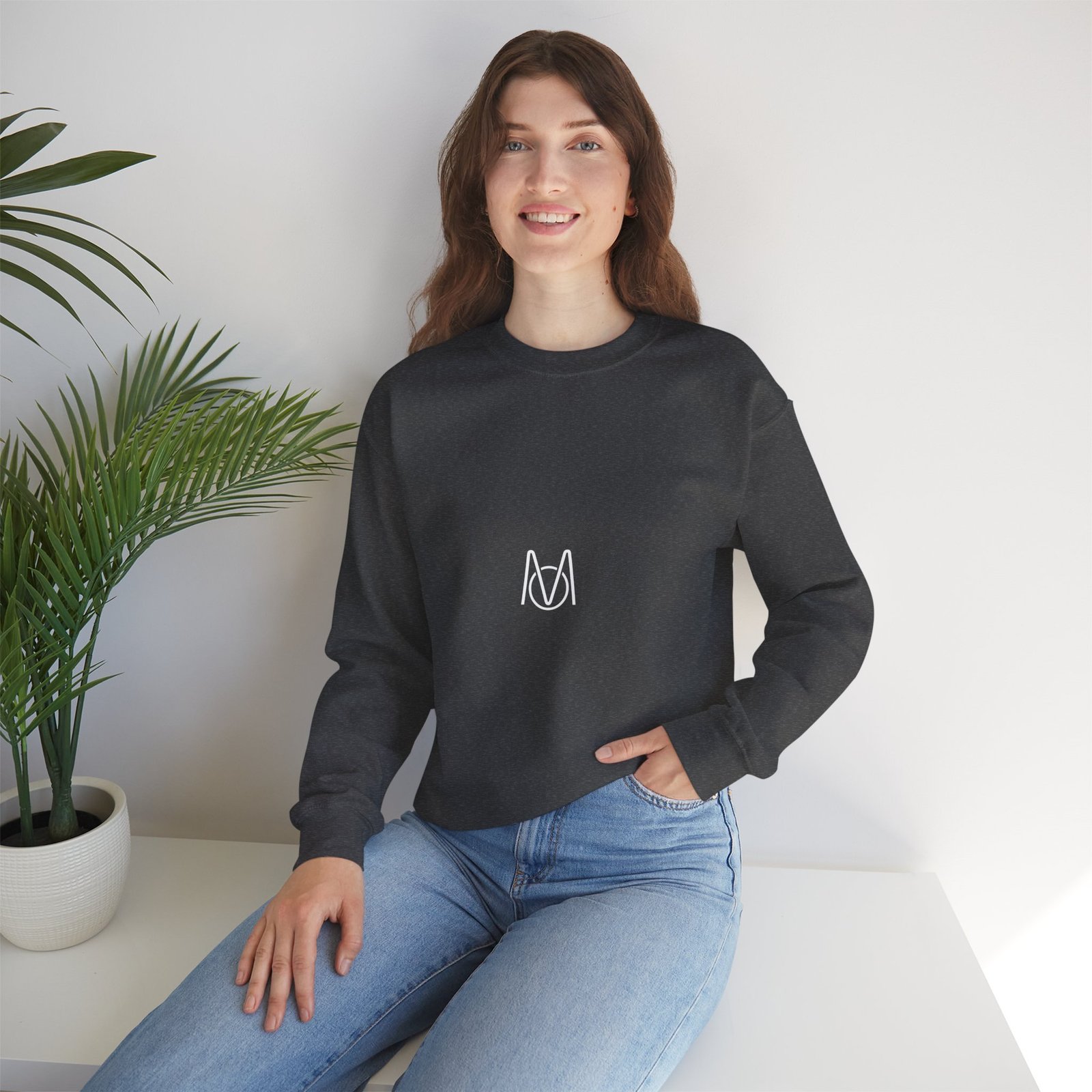 Crewneck Sweatshirt — Minimalist Network Optimized Logo - Image 7